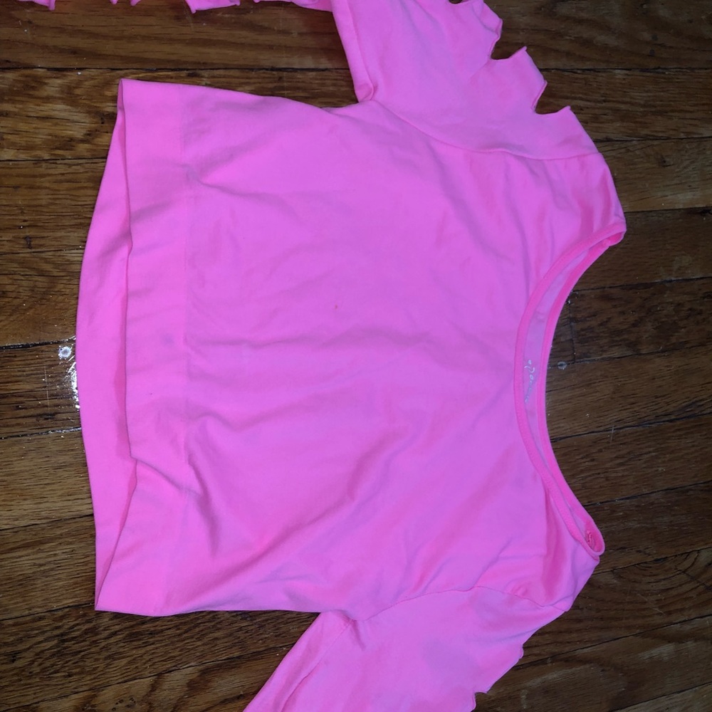 Hot pink crop top